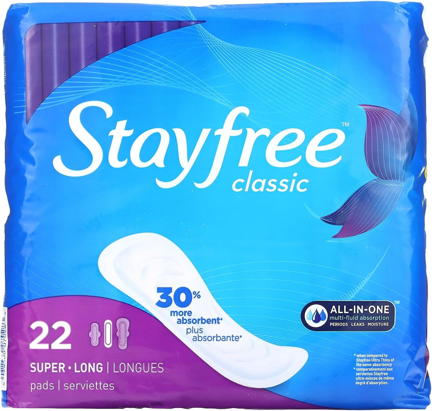 Wholesale Stayfree Maxi Pads Classic 22ct SPR Long